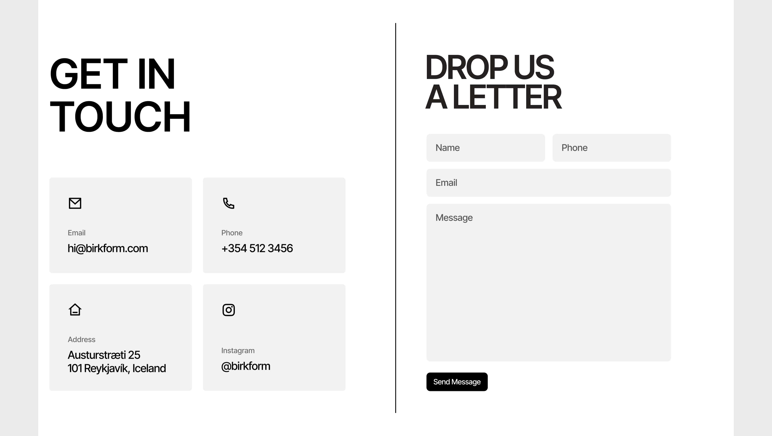 Contact Section