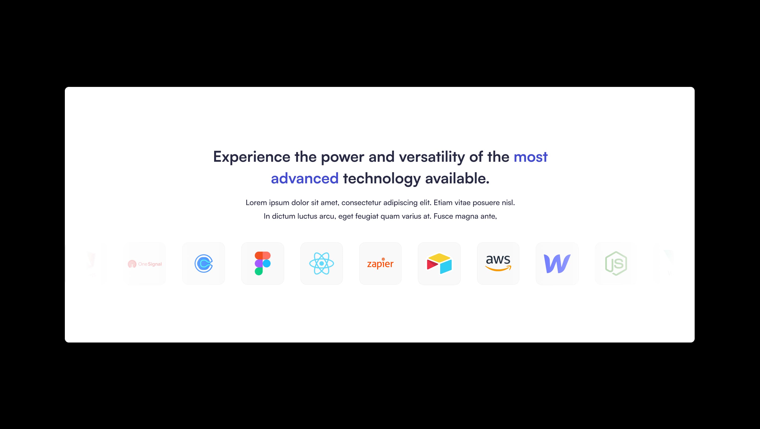 Tech Stack Logo Showcase