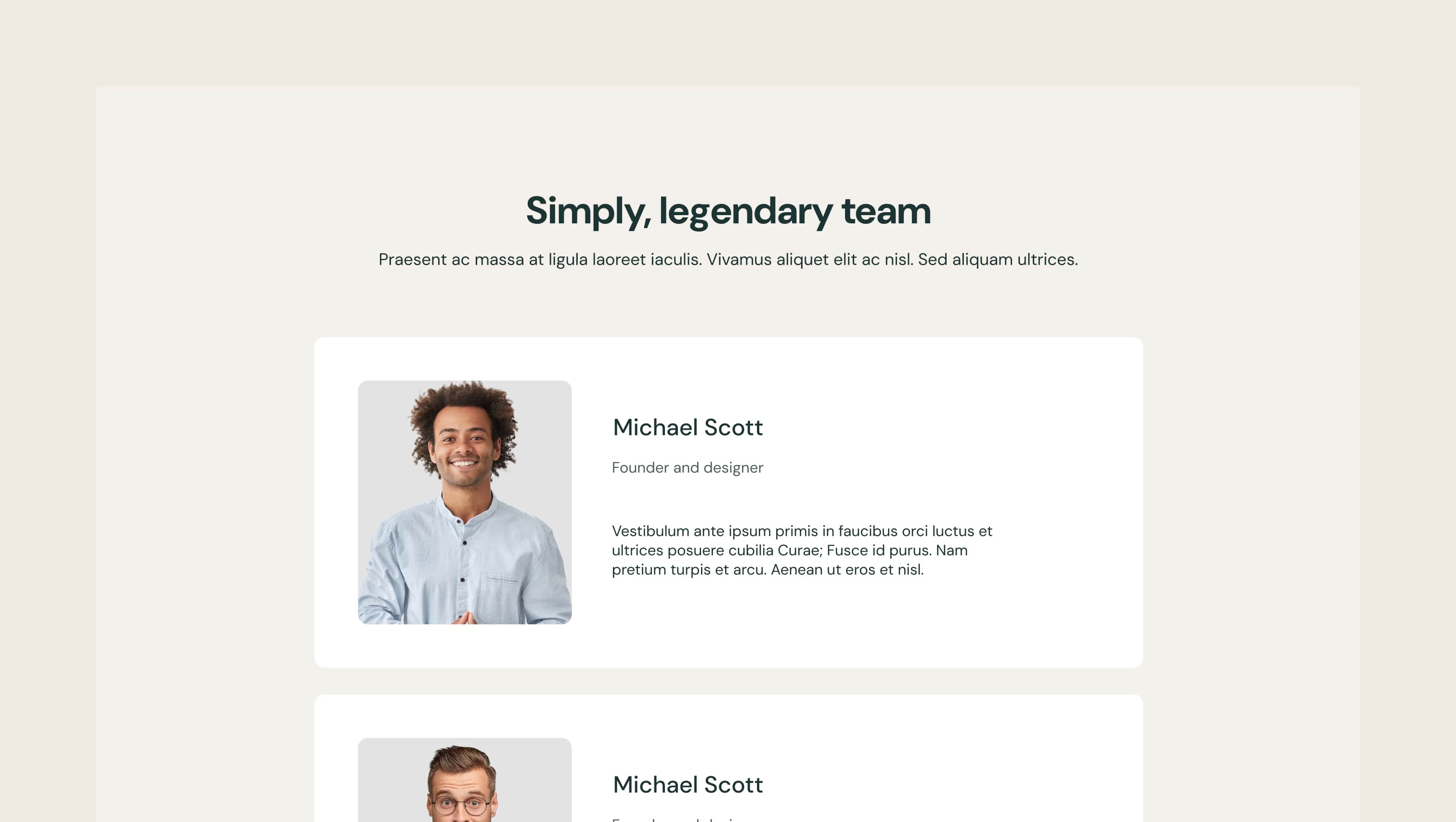 Team List