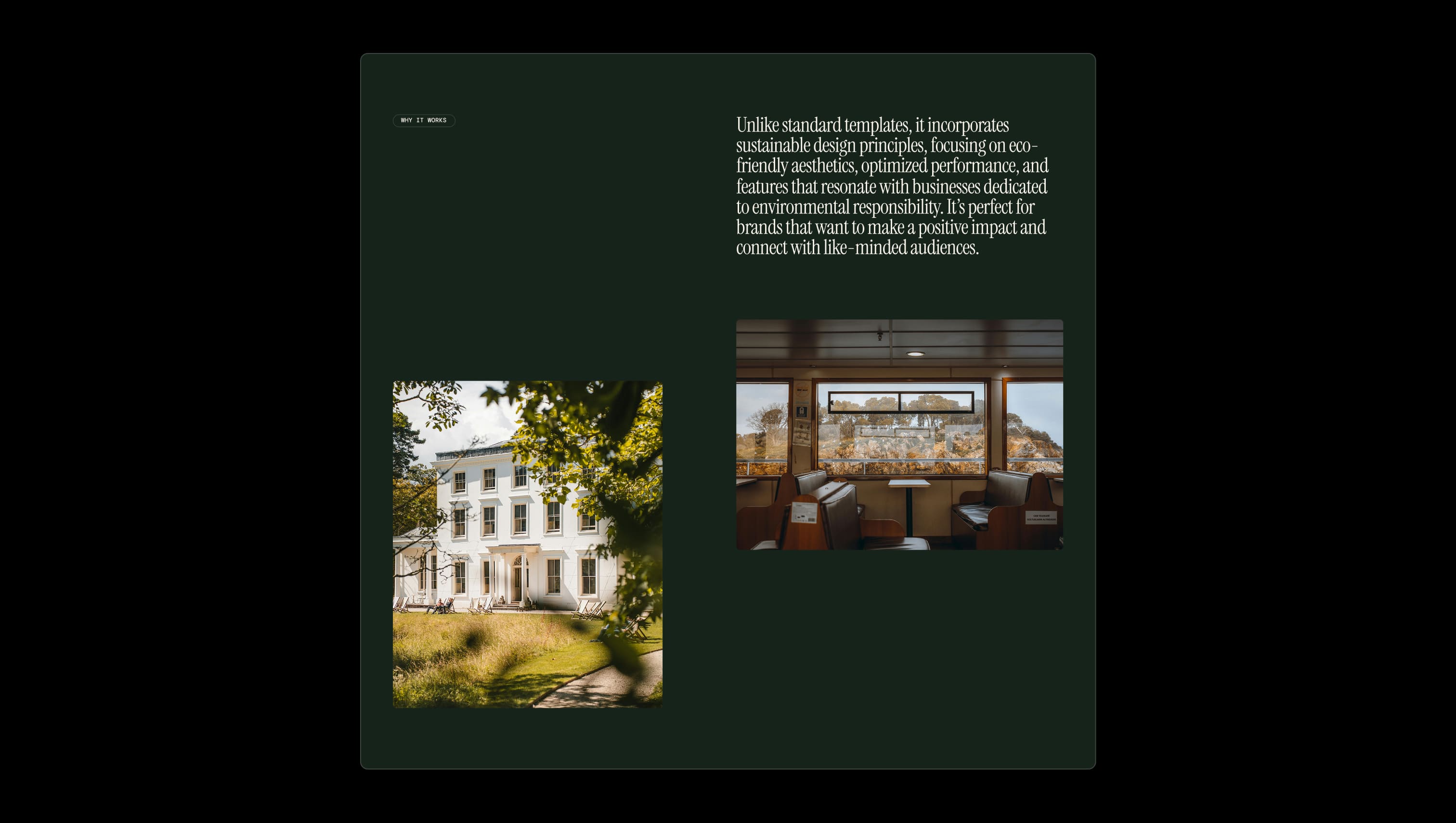 Info section