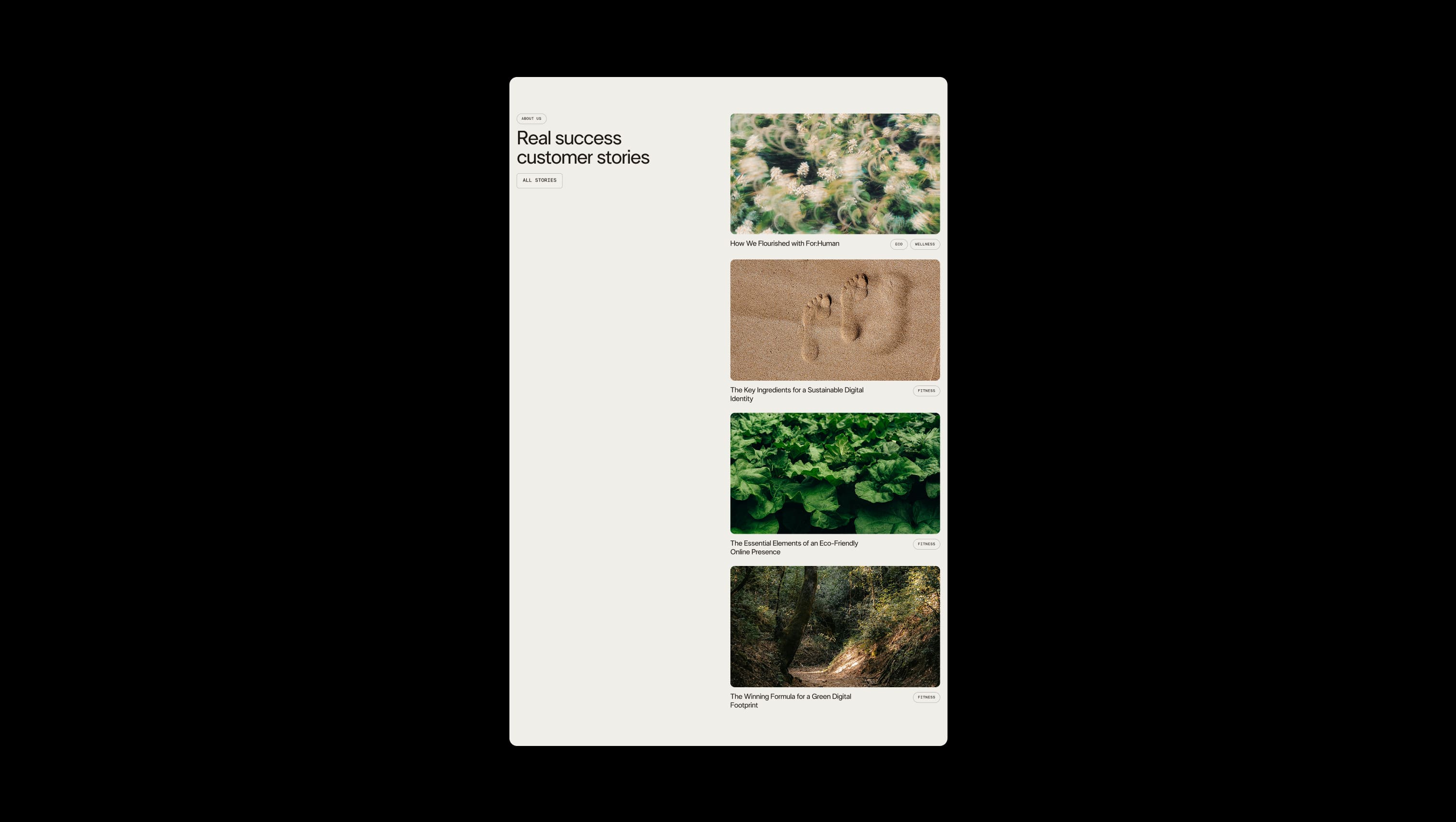 Customer Stories Grid Section