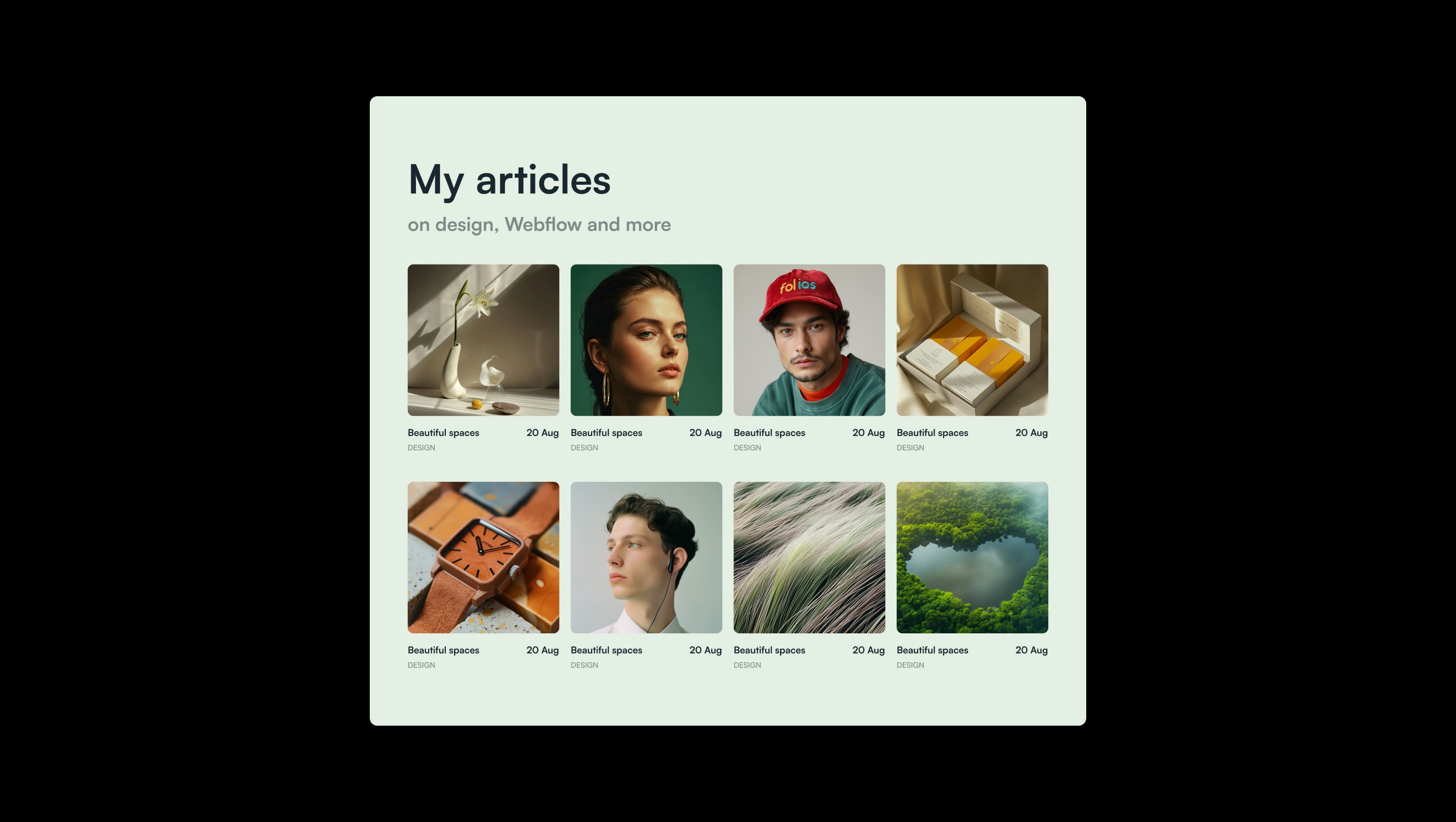 Blog Posts Grid Layout