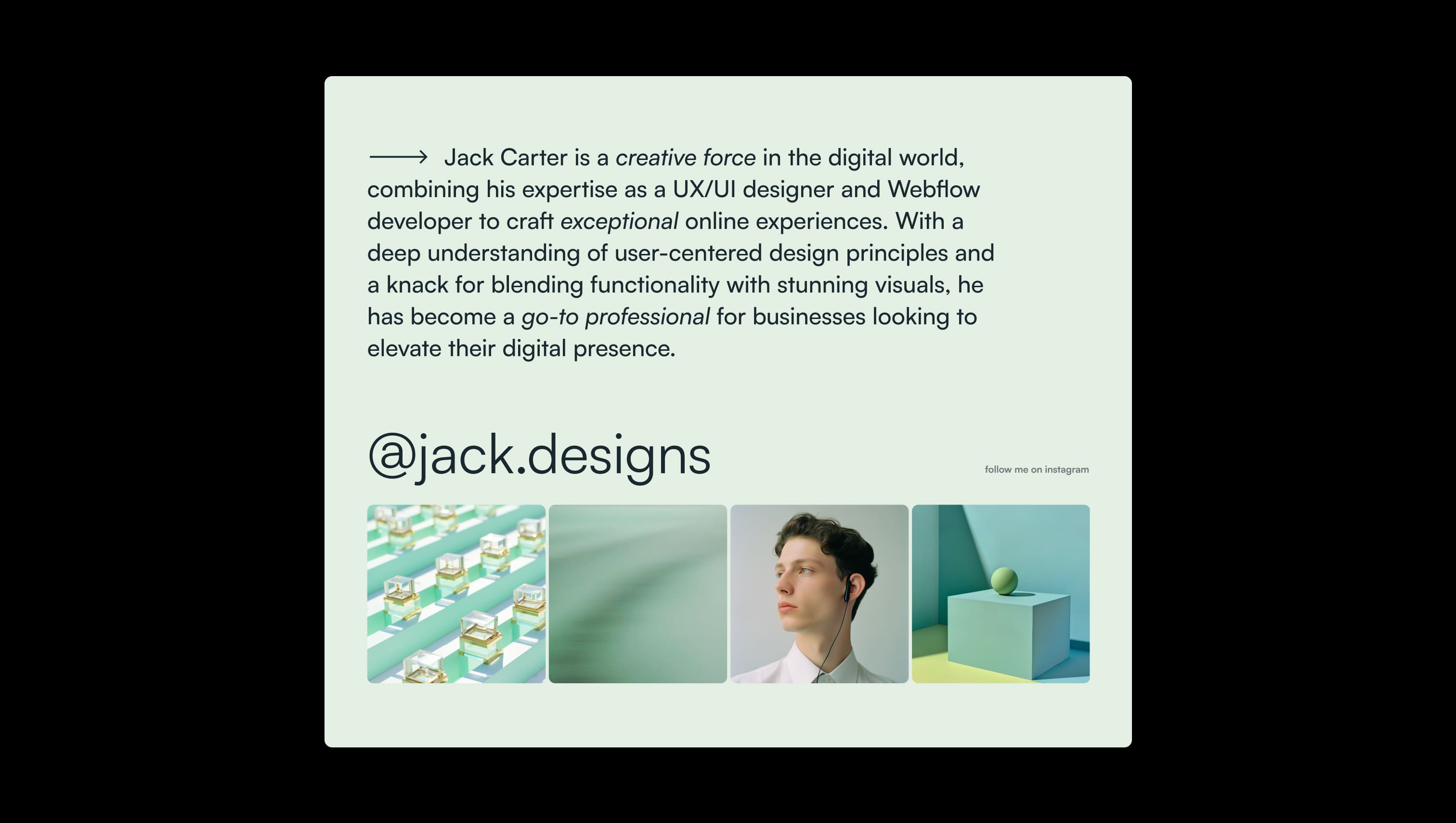 Instagram Portfolio Gallery Showcase