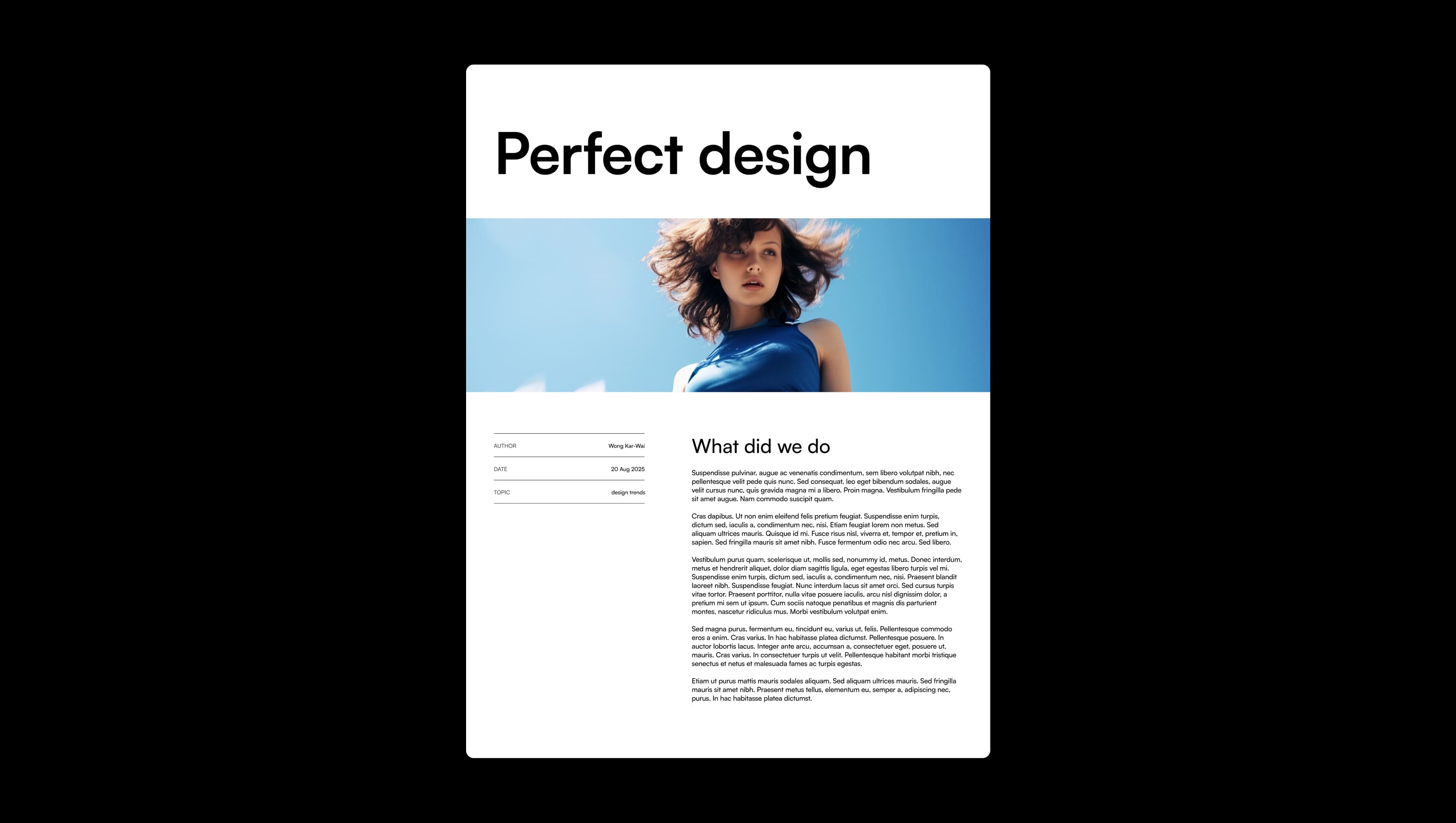 Blog Post Hero Layout