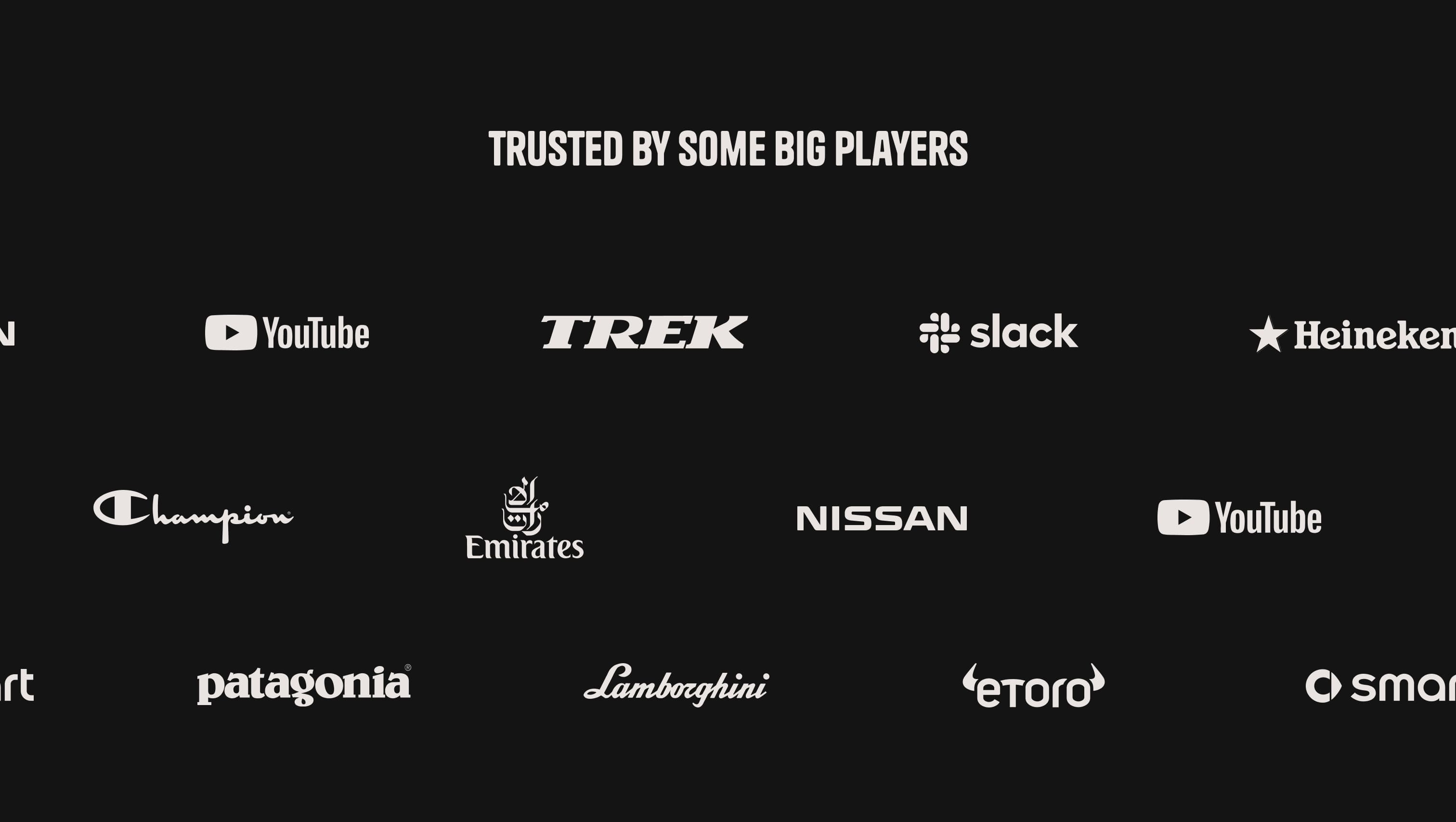 Looped Logos Rows