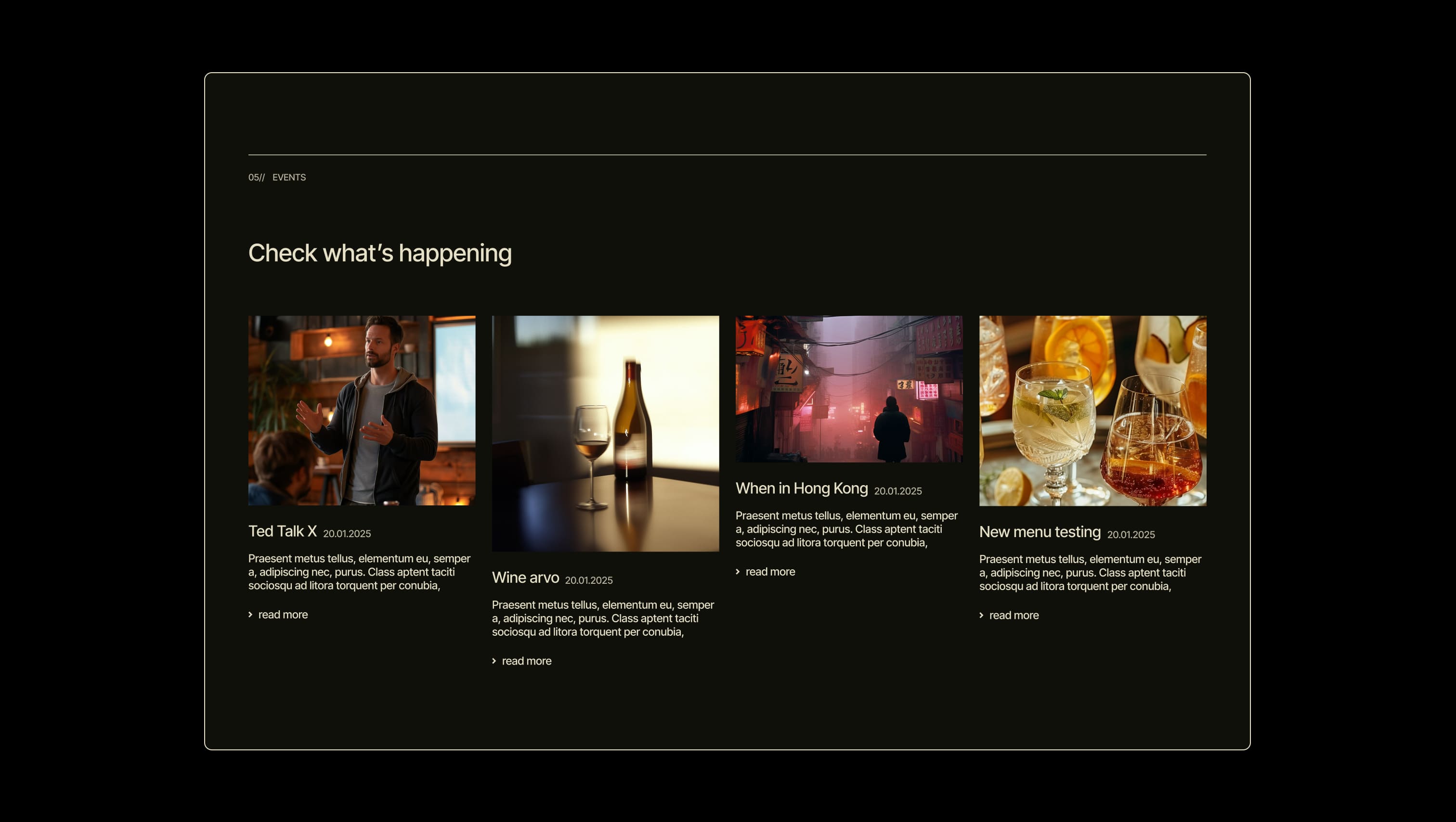 Blog Post Grid Layout