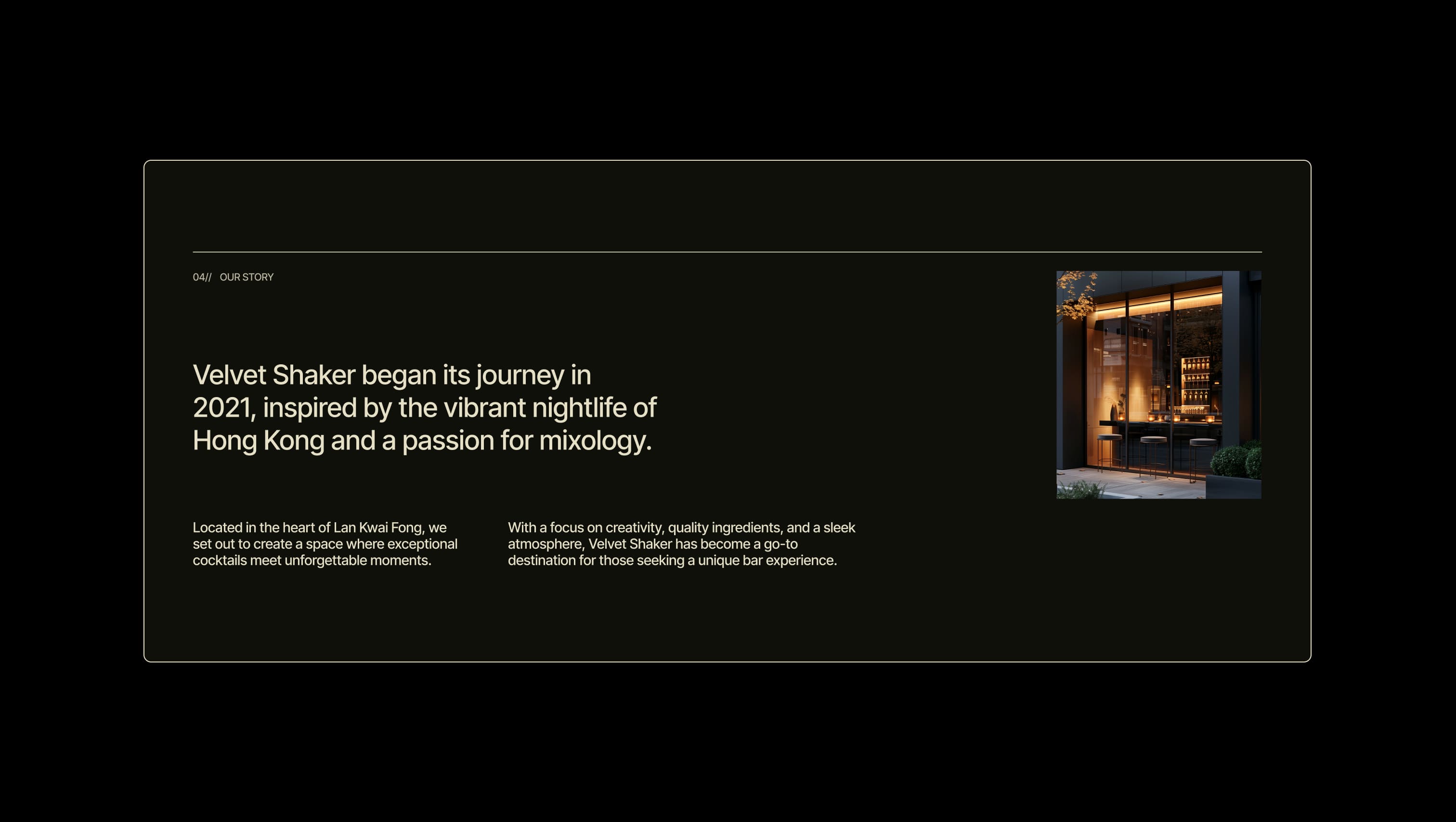 About Story with Slider
