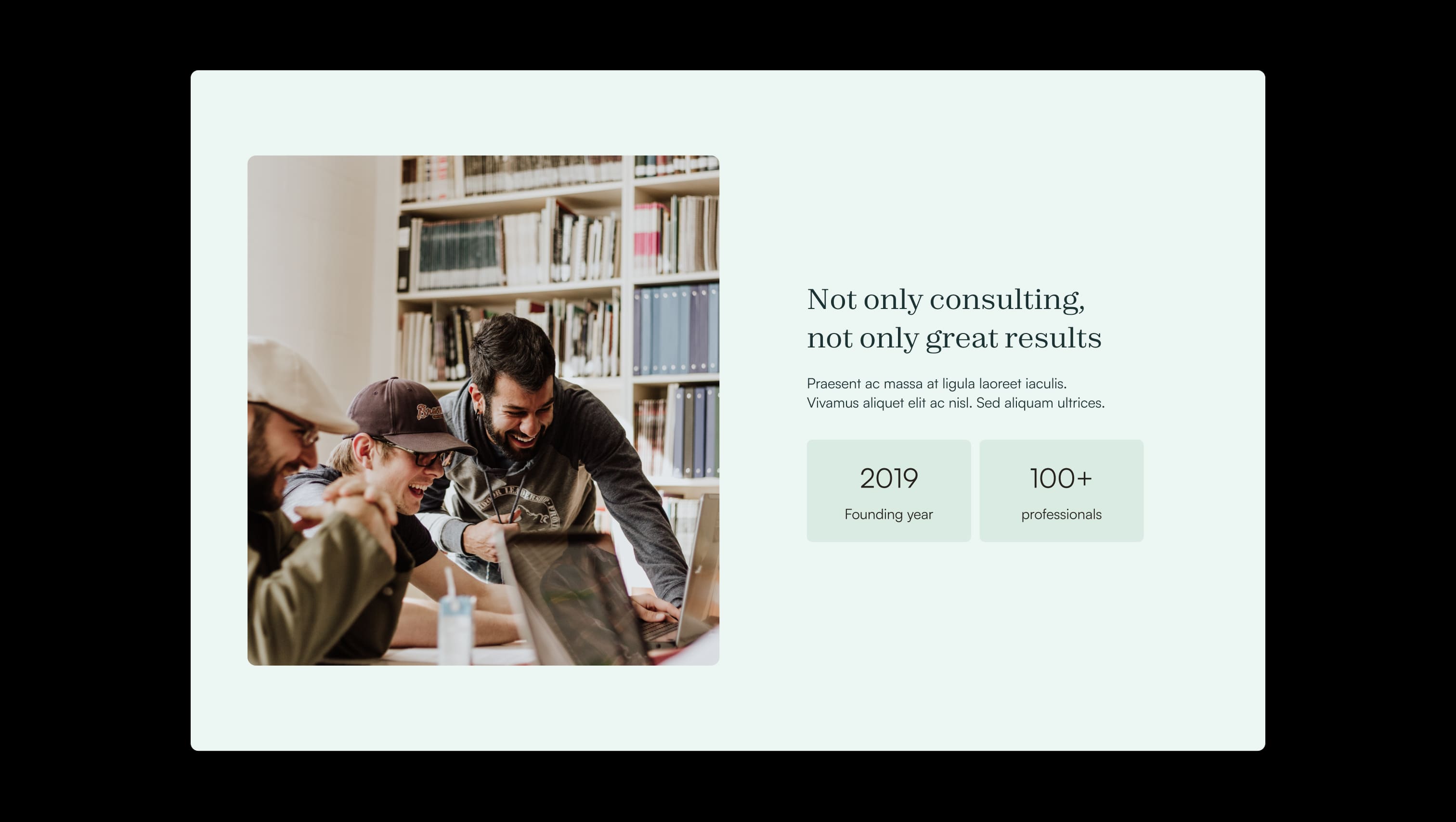 Image Stats Combo Section